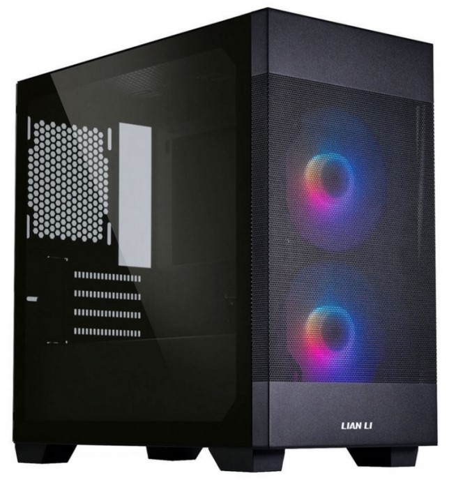 Корпус mATX Lian Li Lancool 205M Mesh G99.OE744MX.10R black, без БП, окно из закаленного стекла, 2*USB 3.0, аудио корпус jonsbo mod5 без бп black