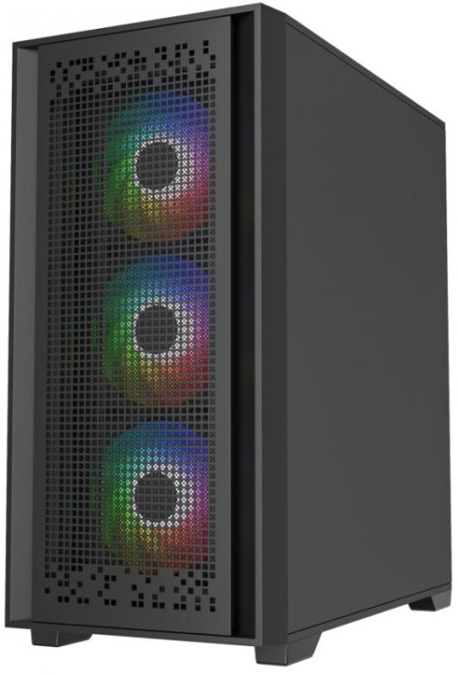 

Корпус ATX Powercase ByteFlow Black CBFB-A4 без БП, окно из закаленного стекла, ARGB, USB 3.0, 2*USB2.0, HD Audio, ByteFlow Black