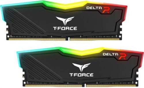 Модуль памяти DDR4 16GB (2*8GB) Team Group TF3D416G3200HC16CDC01 T-Force Delta RGB black PC4-25600 3200MHz CL16 1.35V - фото 1