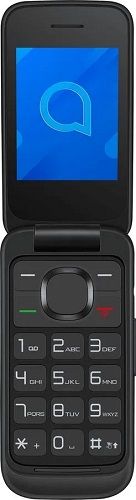 Мобильный телефон Alcatel 2057D OneTouch 2057D-3AALRU12 2.4", 240x320, черный, раскладной, 2 Sim, 0.
