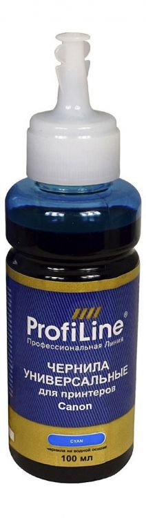 

Чернила ProfiLine PL_INK_GI-490C_C_100ml для Canon PIXMA G1400/G1410/G1411/G2400/G2410/G2411/G2415/G3400/G3410/G3411/G3415/G4400/G4410/G4411 на водной, PL_INK_GI-490C_C_100ml