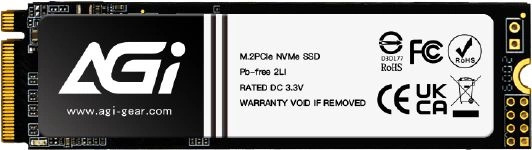 

Накопитель SSD M.2 2280 AGI AI198 256GB, 1950/1200MB/s, TBW 150, MTBF 1.6M, AI198