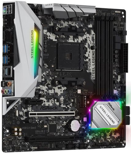 Материнская плата mATX ASRock B450M STEEL LEGEND