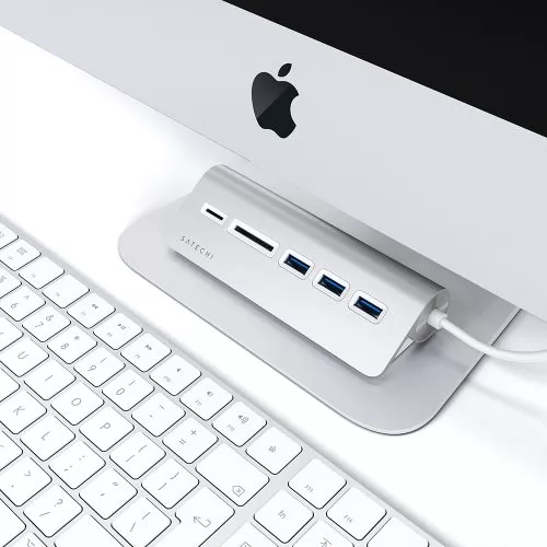 Satechi Type-C Aluminum USB Hub & Micro/SD Card Reader