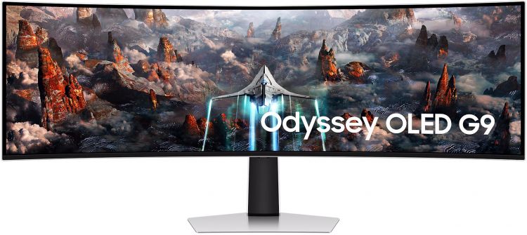 Монитор 49" Samsung Odyssey G9 S49CG930SI 5120x1440, 250 кд/м2, 178°/178°, OLED LED, 32:9, 240Hz, HDMI, M/M, DP, 3*USB, HAS