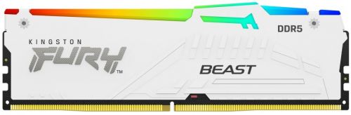 Модуль памяти DDR5 32GB Kingston FURY KF560C36BWEA-32 Beast White RGB EXPO 6000MHz CL36 2RX8 1.35V 1