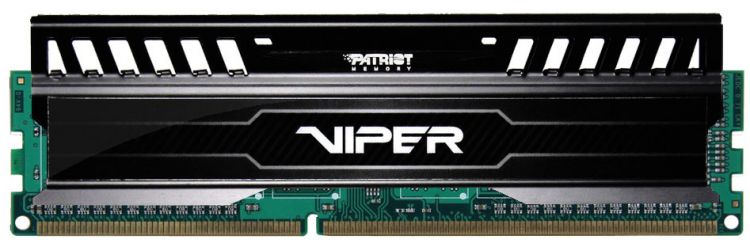 Модуль памяти DDR3 8GB Patriot Memory PV38G160C0 Viper V3 PC3-12800 1600MHz CL10 1.5V Радиатор BLACK RTL