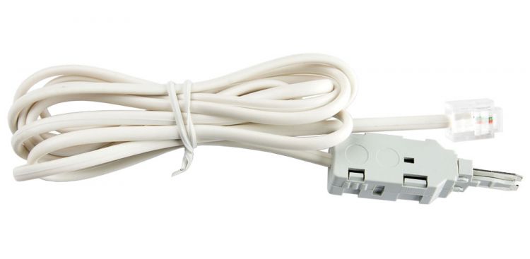 Шнур тестовый 2-х контактный Cabeus TC-2-pin-6P2C 6P2C тестовый кабель hyperline kr cable 6p2c