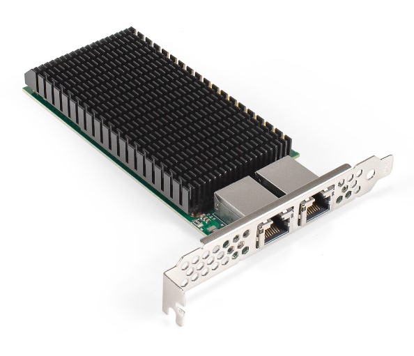 Сетевой адаптер Exegate EXE-X540-T2 EX296226RUS (PCI-E x8 v2.1, порты 2xRJ45 (медные), 10Gb/s (10/5/2.5/1Gb/s, 100Mb/s), Server NIC Intel Chipset X540