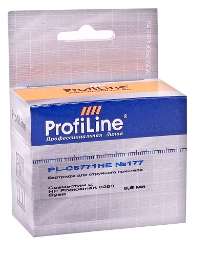 

Картридж ProfiLine PL-C8771HE-C №177 для принтеров HP 8253 Cyan водн ProfiLine, PL-C8771HE-C