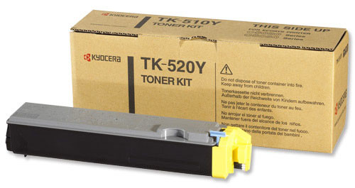 

Тонер-картридж Kyocera TK-520Y 1T02HJAEU0 для FS-C5015N Yellow 4000 стр, TK-520Y