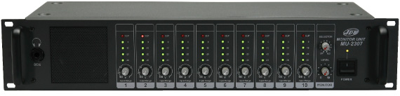 Блок JDM MU-2307 мониторинга на 10 каналов, 220 В(AC)/24 В(DC), 12 Вт, 483x88x200 мм