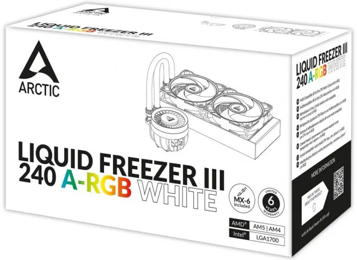 ARCTIC Cooling Liquid Freezer III-240 A-RGB White