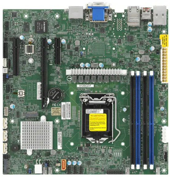 

Материнская плата mATX Supermicro MBD-X12SCZ-QF-B (LGA1200, Q470E, 4*DDR4 (2933), 4*SATA 6G, M.2, 3*PCIE, 2*Glan, DVI-D, VGA, 2*DP, 4*USB 3.2), MBD-X12SCZ-QF-B