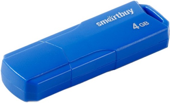 

Накопитель USB 2.0 4GB SmartBuy SB4GBCLU-BU Clue синий, SB4GBCLU-BU