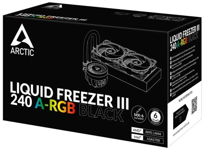 ARCTIC Cooling Liquid Freezer III-240 A-RGB Black