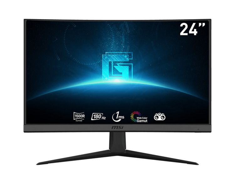 

Монитор 23,6" MSI Optix G24C6 E2 9S6-3BA01T-062 1920x1080 LED, 16:9, VA, 250cd, 3000:1, 1ms, 178/178, HDMI, DP, 180Hz, VESA, black, Optix G24C6 E2