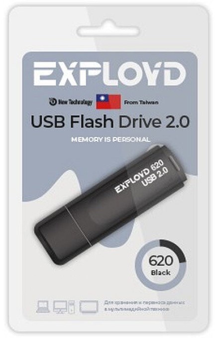 

Накопитель USB 2.0 256GB Exployd EX-256GB-620-Black 620 чёрный, EX-256GB-620-Black