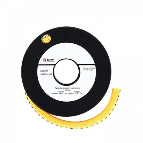 

Маркер на кабель EKF plc-KM-1.5-2 1,5 мм2 "2" (1000 шт.) (ЕС-0), plc-KM-1.5-2