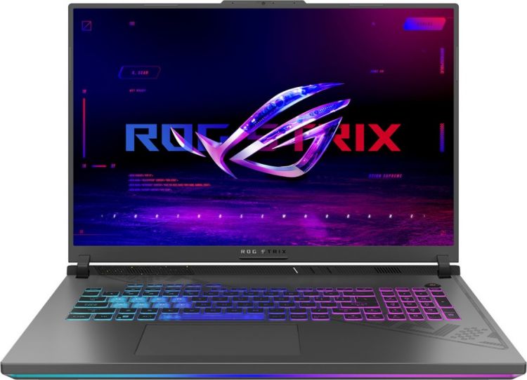 

Ноутбук ASUS ROG Strix G18 G814JV-N6035 90NR0CM1-M00B80 i7-13650HX/16GB/1TB SSD/GeForce RTX4060 8GB/18" QHD+ IPS/WiFi/BT/cam/noOS/gray, ROG Strix G18 G814JV-N6035