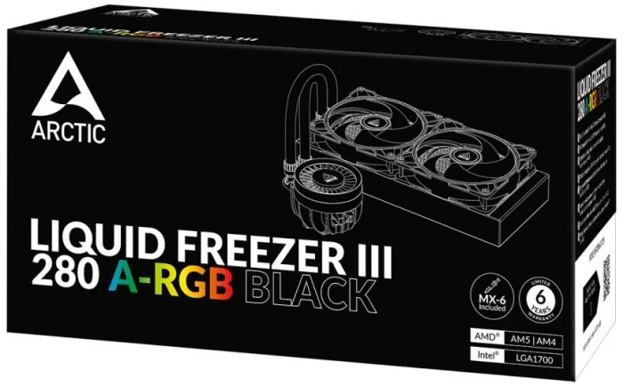 ARCTIC Cooling Liquid Freezer III-280 A-RGB Black