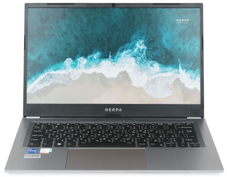 Ноутбук Nerpa Caspica I552-14 i5 1235U/16GB/256GB SSD/Iris Xe Graphics/14" FHD IPS/WiFi/BT/Win11Pro/titanium gray