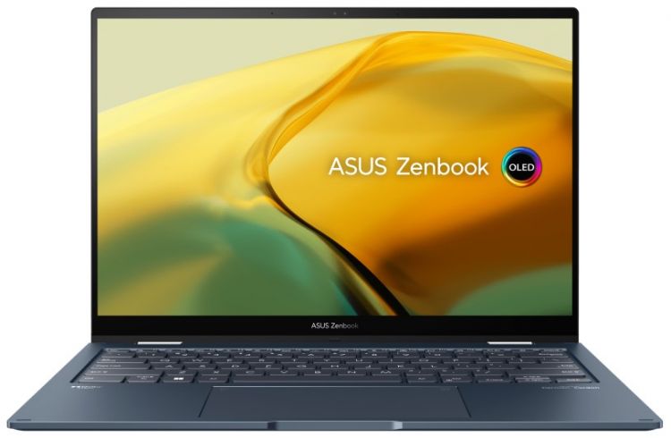 

Ноутбук ASUS Zenbook 14 Flip OLED UP3404VA-KN026W i7-1360P/16GB/1TB SSD/Iris Xe graphics/14" 2.8K OLED touch/WiFi/BT/cam/Win11Home/ponder blue, Zenbook 14 Flip OLED UP3404VA-KN026W