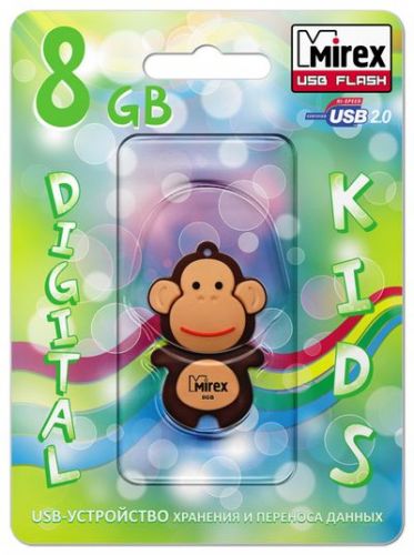 

Накопитель USB 2.0 8GB Mirex MONKEY, MONKEY