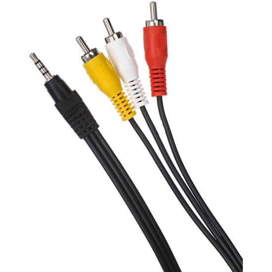 

Кабель Telecom TAV4545-3M 3.5 Jack (M) - 3 RCA (M), 3m, TAV4545-3M