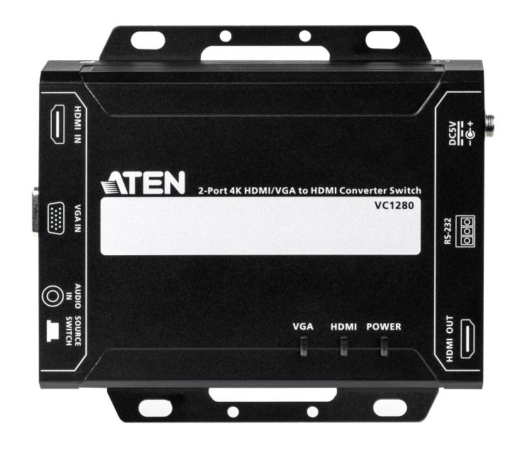 

Конвертер Aten VC1280-AT-G 2-портовый 4K HDMI/VGA в HDMI, VC1280-AT-G