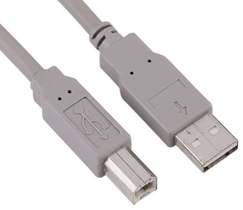 Кабель интерфейсный USB 2.0 HAMA AM/BM 00034694 1.5 м серый, H-34694