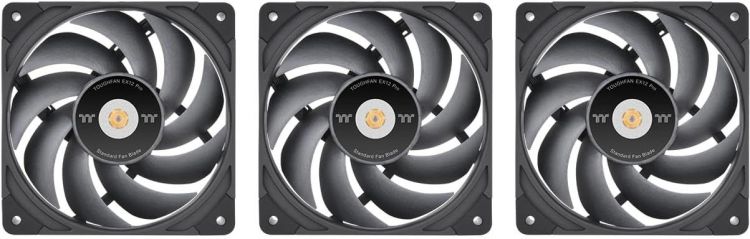 

Вентилятор для корпуса Thermaltake Toughfan EX14 Pro CL-F172-PL14BL-A 140x140x25mm, черный, реверсивный, 500-2000rpm, 31.6-34.1dBa, 4-pin (3-pack) Ret, Toughfan EX14 Pro