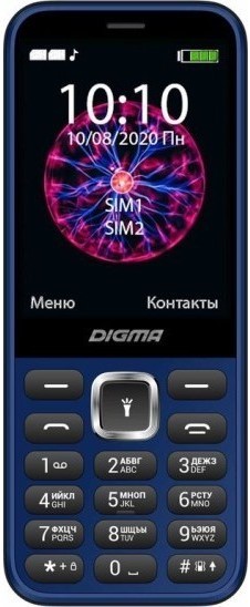 

Мобильный телефон Digma C281 Linx LT2067PM blue 32MB 2Sim 2.8" 240x320, 0.08Mpix, GSM900/1800, MP3, microSD, синий (1387275), C281 Linx