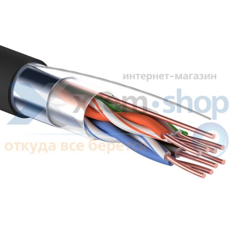 

Кабель витая пара F/UTP 5e кат. 4 пары PROconnect 01-0154 24AWG 305м OUTDOOR, 01-0154