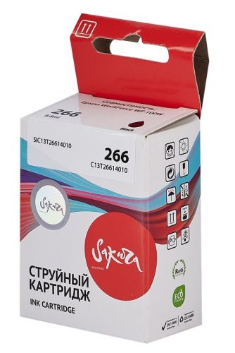 

Картридж струйный Sakura C13T26614010 (266 Black), C13T26614010 (266 Black)