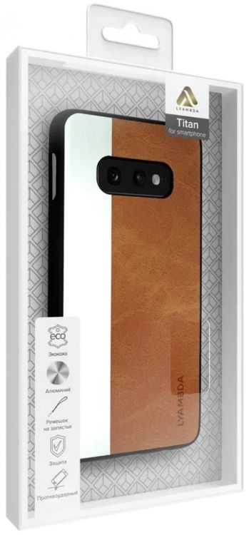 

Чехол Lyambda Titan LA15-TI-S10E-BR для Samsung Galaxy S10e brown, Titan