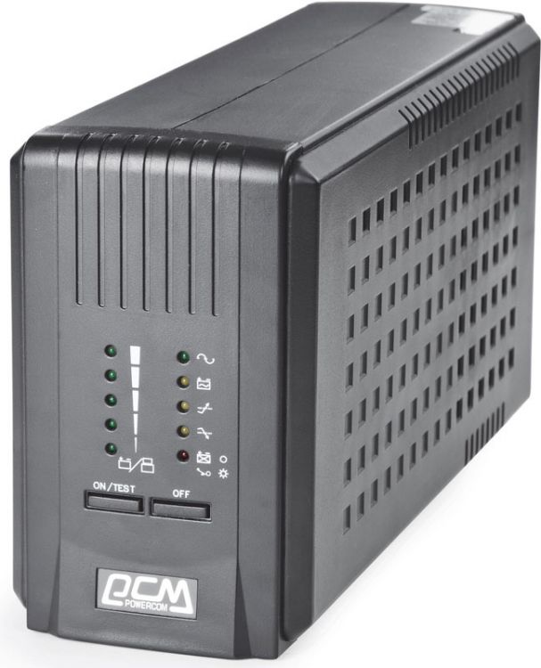 Источник бесперебойного питания Powercom SPT-500-II SMART KING PRO+, Интерактивная, 500 ВА / 400 Вт, Tower, IEC, USB, USB - фото 1