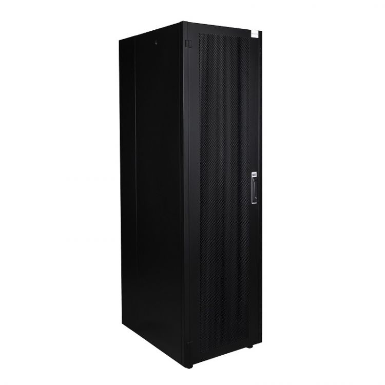 Шкаф напольный 19", 32U Datarex DR-721311 телекоммуникационный 600х800, передняя дверь перфорация, задняя стенка перфорированная, черный