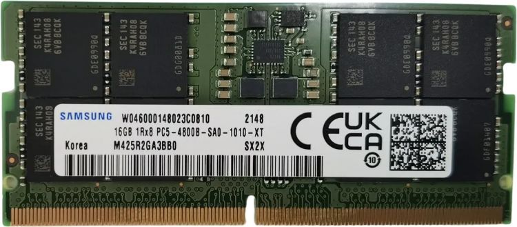 Модуль памяти SODIMM DDR5 16GB Samsung M425R2GA3BB0-CQK PC5-38400 4800MHz CL40 1.1V - фото 1