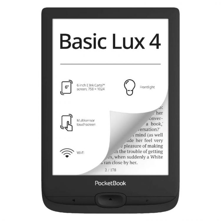 

Электронная книга PocketBook PB618-P-WW 618 Basic Lux Ink Black, PB618-P-WW