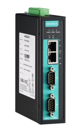 

Сервер MOXA NPort IA5250AI 2-port RS-232/422/485 advanced, DB9, dual 10/100BaseT(X), Isolation, NPort IA5250AI