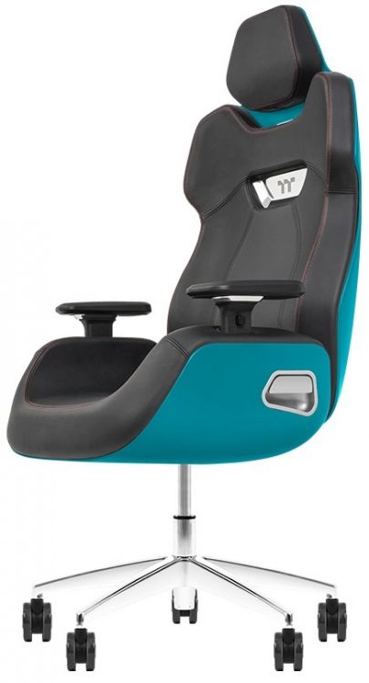 Кресло игровое Thermaltake Argent E700 Ocean Blue, Comfort size 4D/75 mm