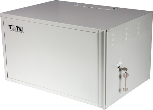 Шкаф антивандальный TWT TWT-CBWSF-6U-6x4-GY пенального типа, 6U 600x400 мм, серый