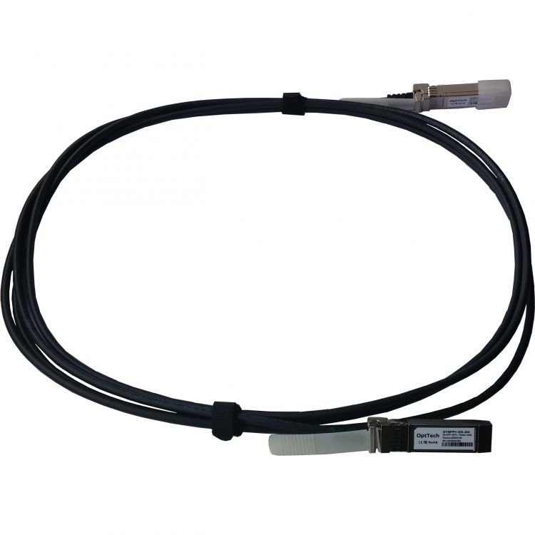 

Соединитель OptTech OTSFP+-DA-2m SFP+ - SFP+, Twinax cable, Passive, 30AWG, 2m, OTSFP+-DA-2m