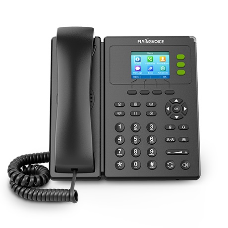 Телефон SIP Flying Voice FIP11CP IP телефон, цветной дисплей 2.4