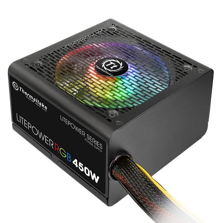 

Блок питания ATX Thermaltake Litepower RGB 450W (230V) PS-LTP-0450NHSANE-1 450W v2.3, A.PFC, 80 Plus , вентилятор d120мм, Litepower RGB 450W (230V)