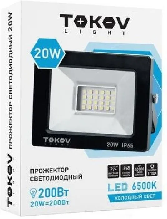 TOKOV ELECTRIC TKL-FL/LED-20-6.5K-IP65