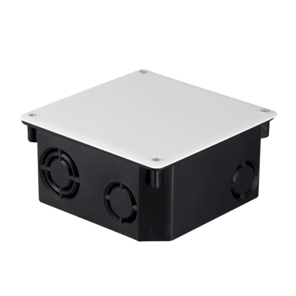 

Коробка распределительная EKF plc-kmt-010-006 с крышкой для твердых стен (107х107х50) с саморезами IP20, plc-kmt-010-006