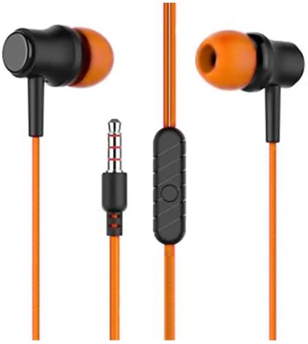 Наушники More Choice G36 вакуумные AUX разъём с МК без рег.громкости длина 1.2м Orange, цвет оранжевый G36 Orange - фото 1