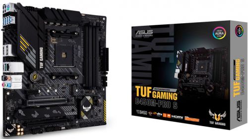 Материнская плата mATX ASUS TUF GAMING B450M-PRO S 90MB1560-M0EAY0 (AM4, AMD B450, 4*DDR4(4400), 4*S